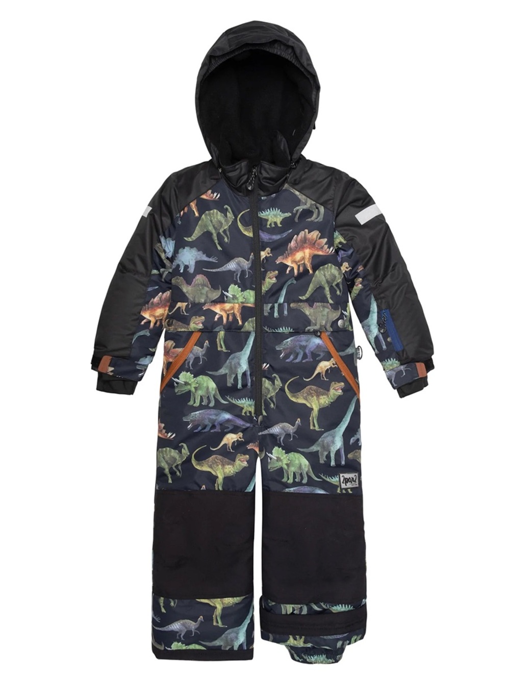 Deux Par Deux One Piece Dinosaur Snowsuit